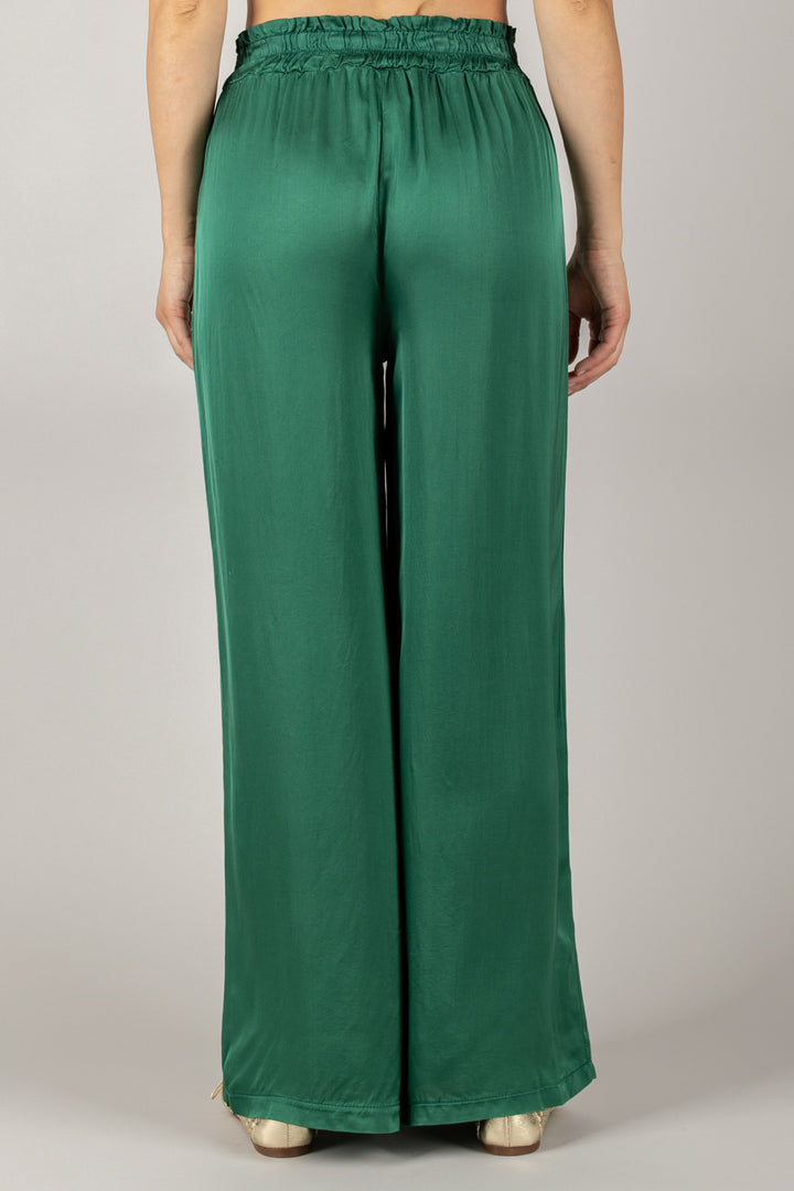 TENSIONE IN - C191P05Q - PANTALONE A PALAZZO CON COULISSE
