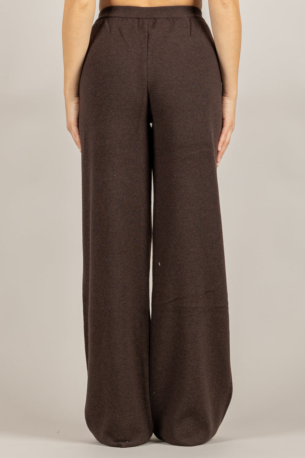 VICOLO - 22107F - PANTALONE IN MAGLIA MISTO LANA