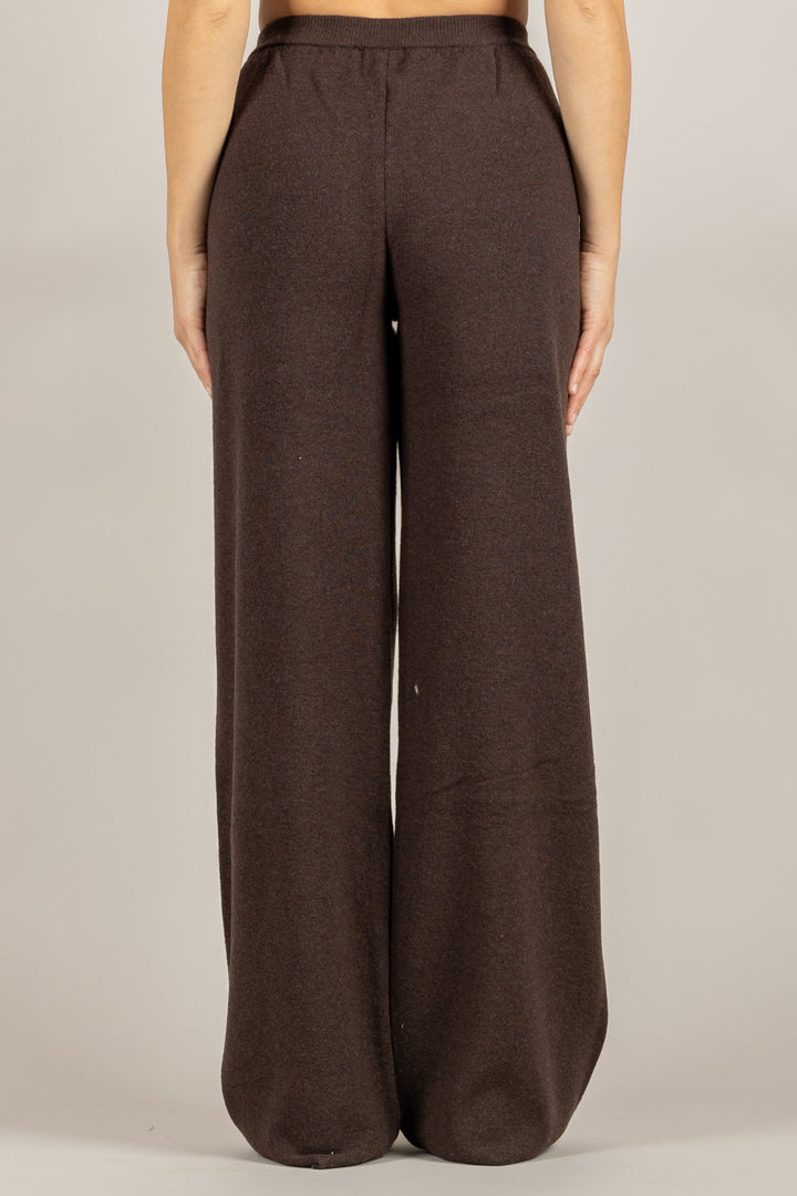 VICOLO - 22107F - PANTALONE IN MAGLIA MISTO LANA