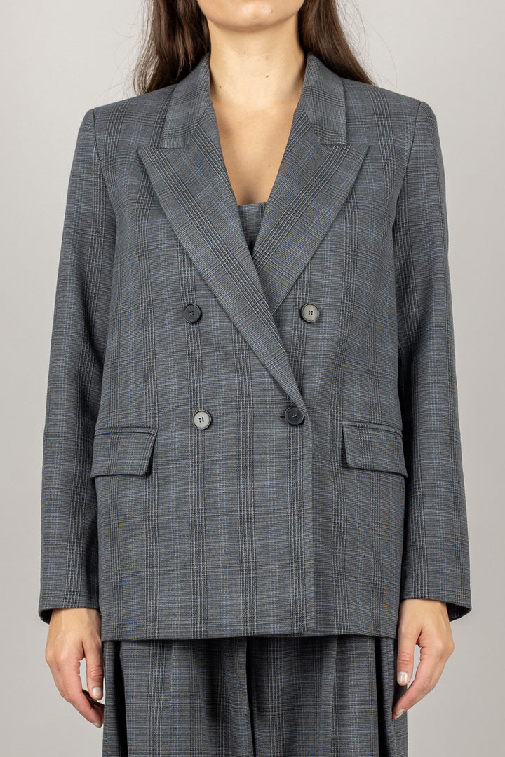 VICOLO - TF1741 - GIACCA DOPPIO PETTO MINI CHECK