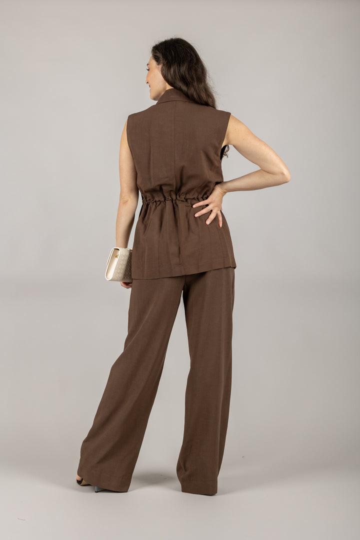 DIXIE - P845W213 - PANTALONE A PALAZZO CON COULISSE