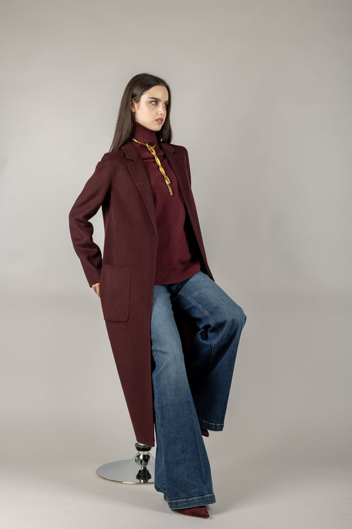 VICOLO - TF0002 - CAPPOTTO LUNGO CON TASCHE