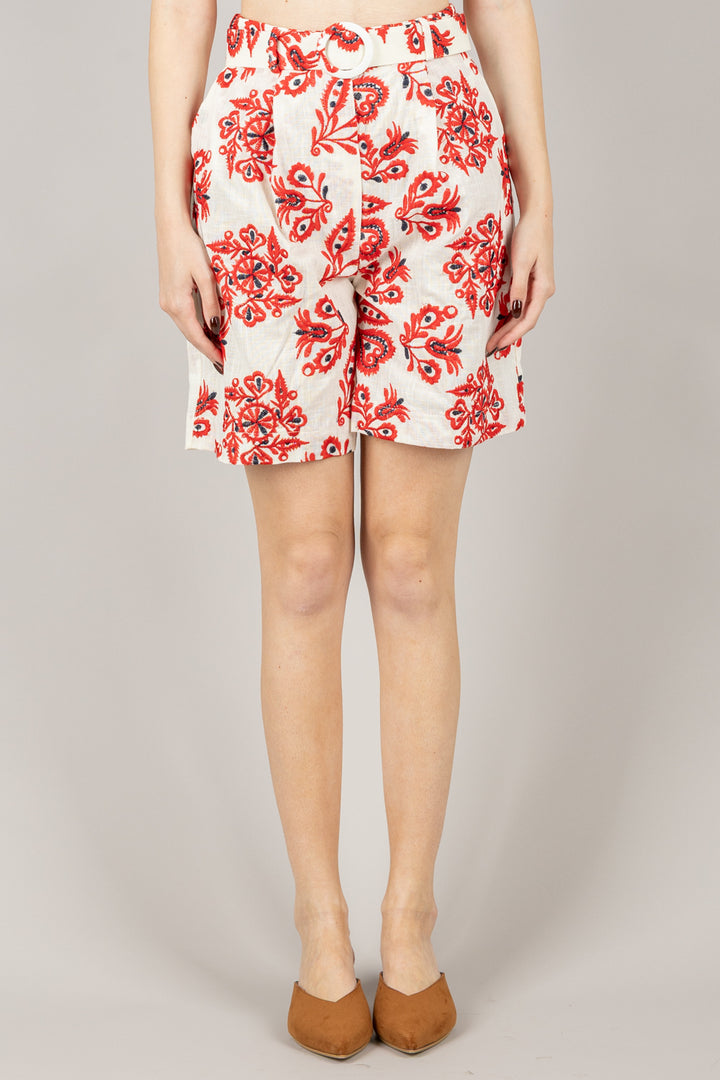 TENSIONE IN - P50121AT - SHORTS FANTASIA CON CINTA