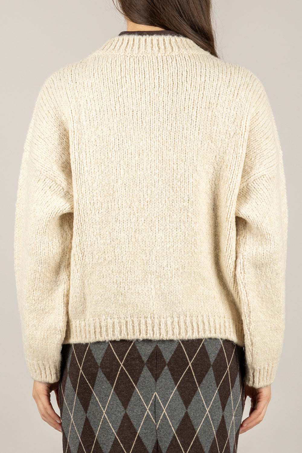 TENSIONE IN - FW25-1112-TI - MAGLIA GIROCOLLO MISTO LANA