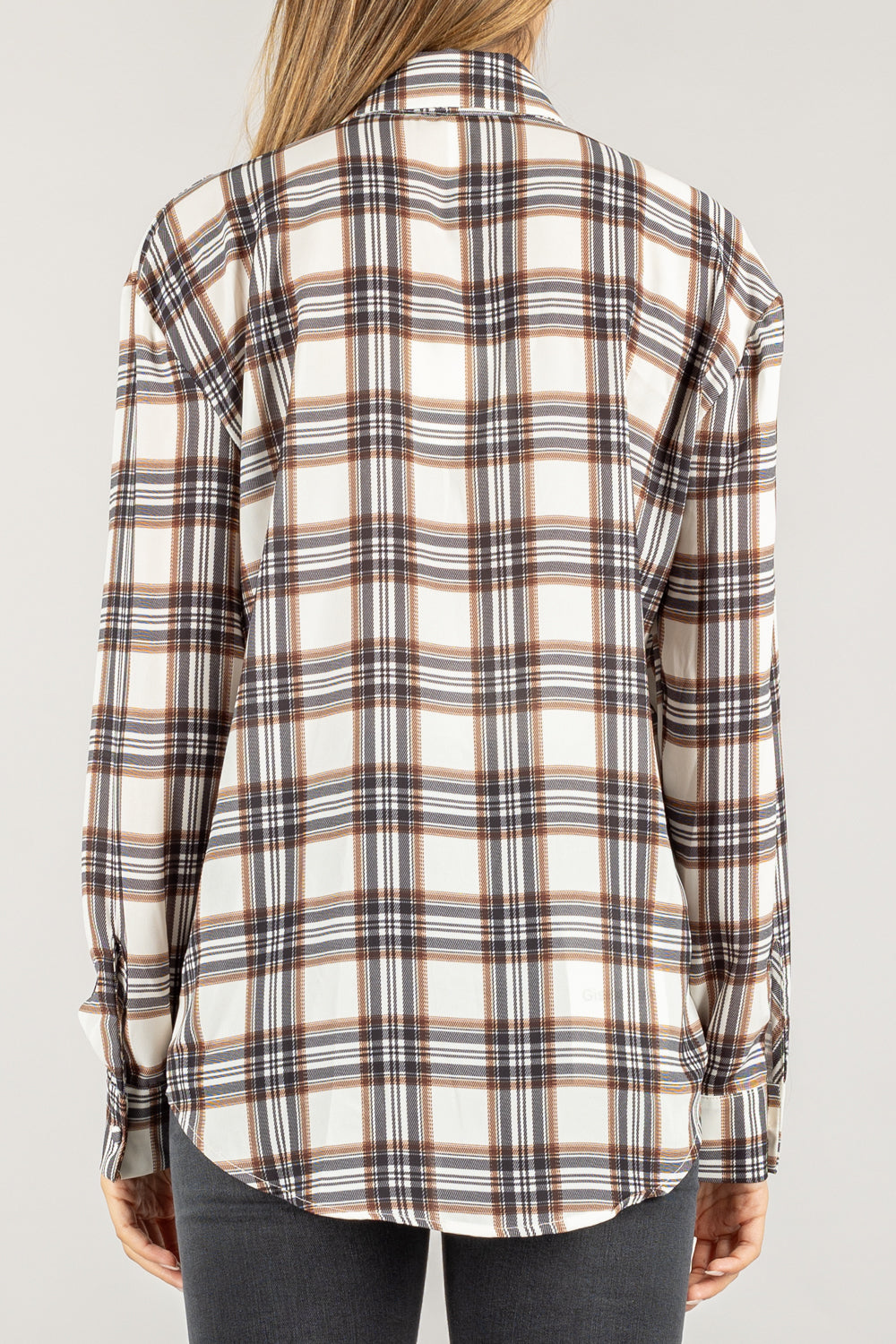 TENSIONE IN - 26C747 - CAMICIA CHECK CON FIOCCO