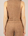 VICOLO - TAB1728 - GILET TABACCO