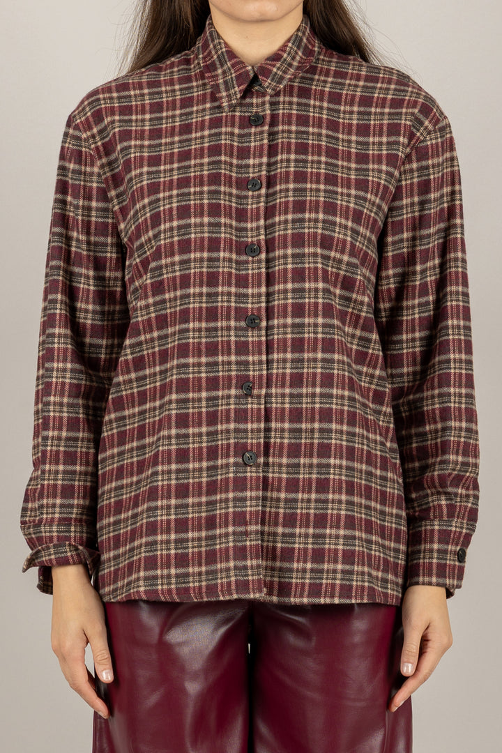 TENSIONE IN - 26C1378 - CAMICIA TARTAN  IN FLANELLA