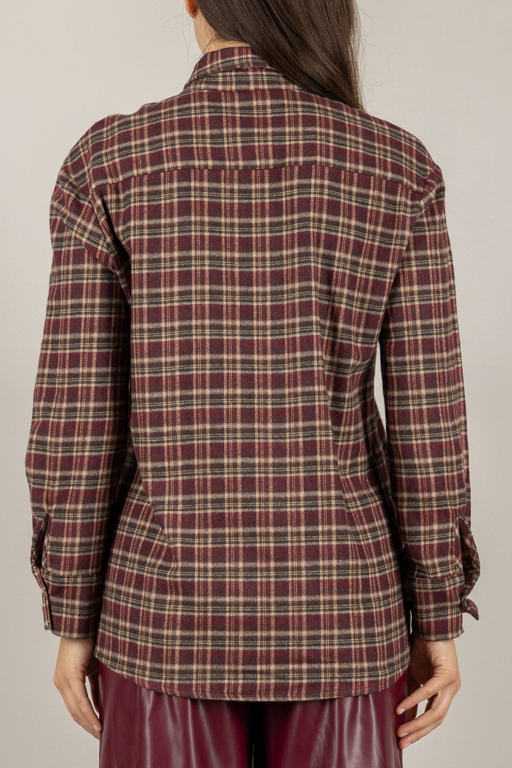 TENSIONE IN - 26C1378 - CAMICIA TARTAN  IN FLANELLA