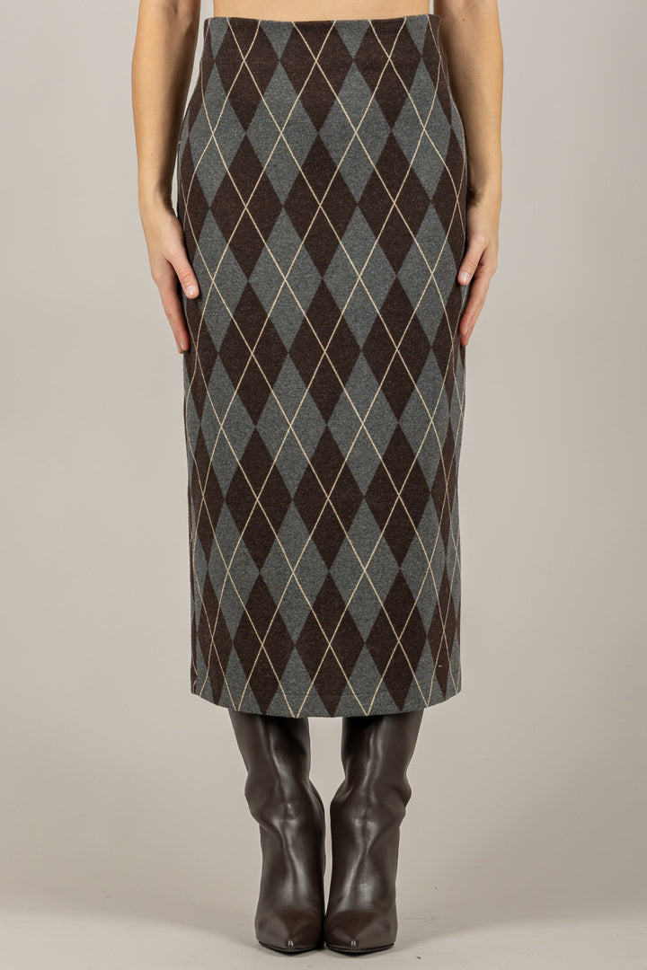 TENSIONE IN - 26G1663 - GONNA LONGUETTE A ROMBI