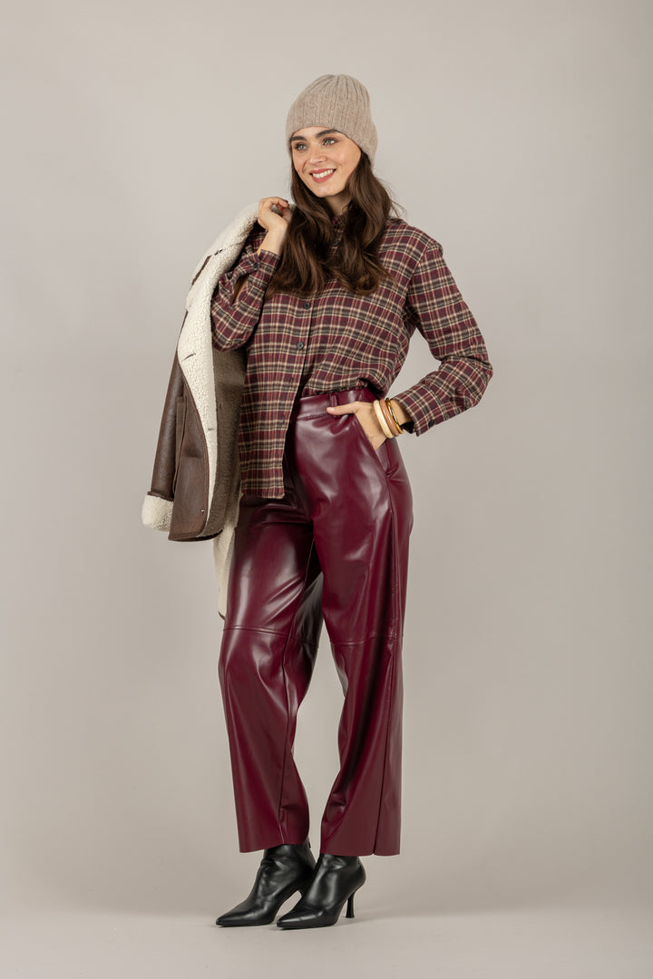 TENSIONE IN - 225216 - PANTALONE ECOPELLE GAMBRA DRITTA