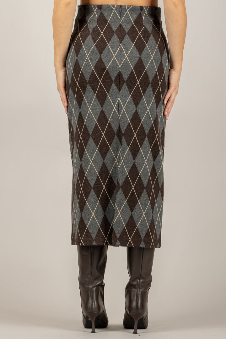 TENSIONE IN - 26G1663 - GONNA LONGUETTE A ROMBI