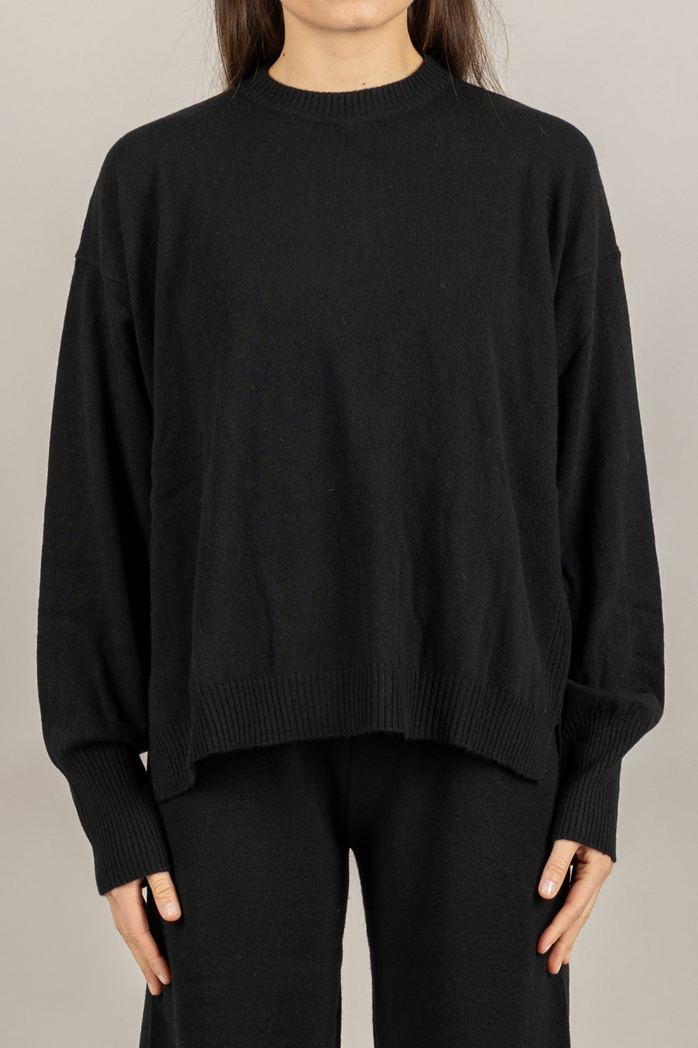 VICOLO - 22128F - MAGLIA GIROCOLLO MISTO LANA