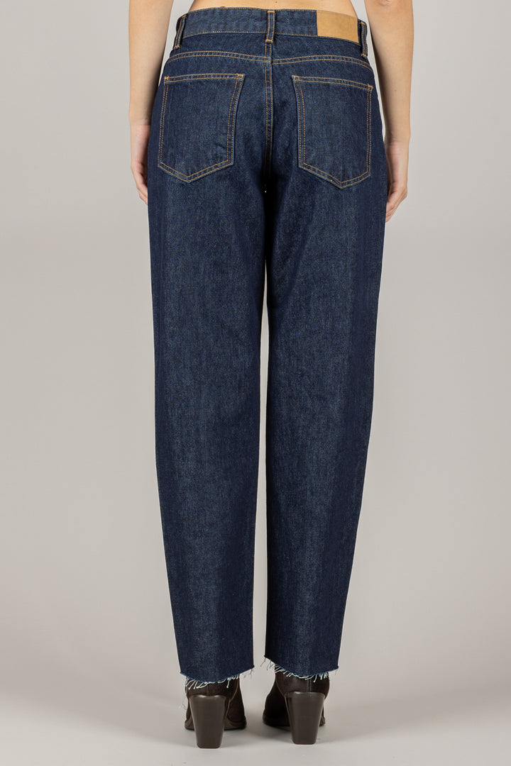 TENSIONE IN - CJ12702 - JEANS CROP TAGLIO VIVO