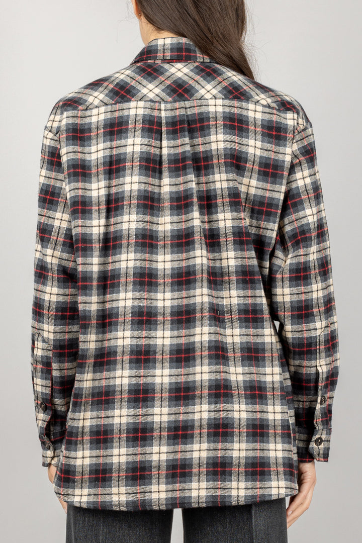 TENSIONE IN - W25C956 - CAMICIA CHECK CON SPILLA