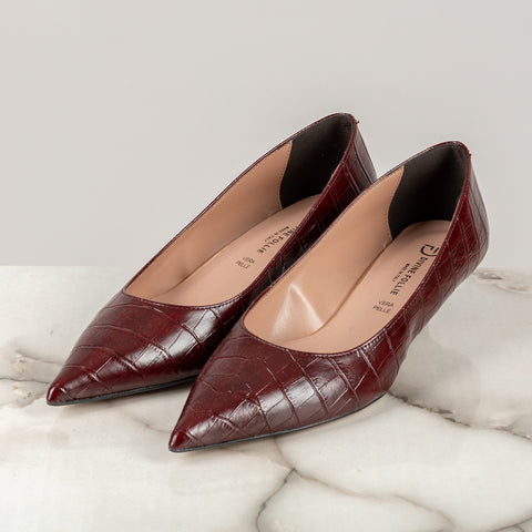 DIVINE FOLLIE - P3031C/52 COCCO - DECOLLETE MARTELLATO