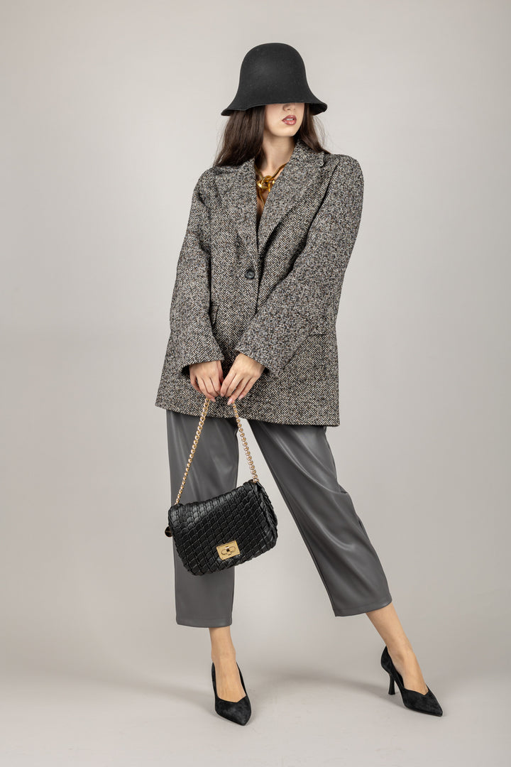 VICOLO - TF1679 - PANTALONE ECOPELLE CARROT