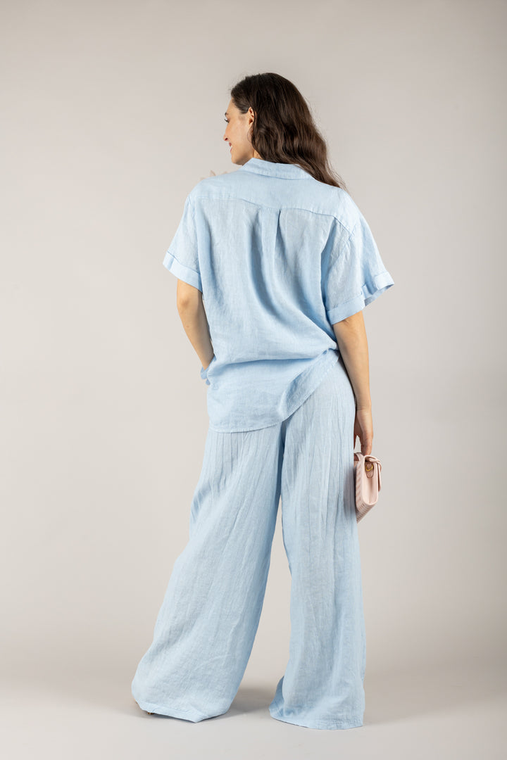 TENSIONE IN - S25CE26 - CAMICIA MANICA CORTA CON SPILLA
