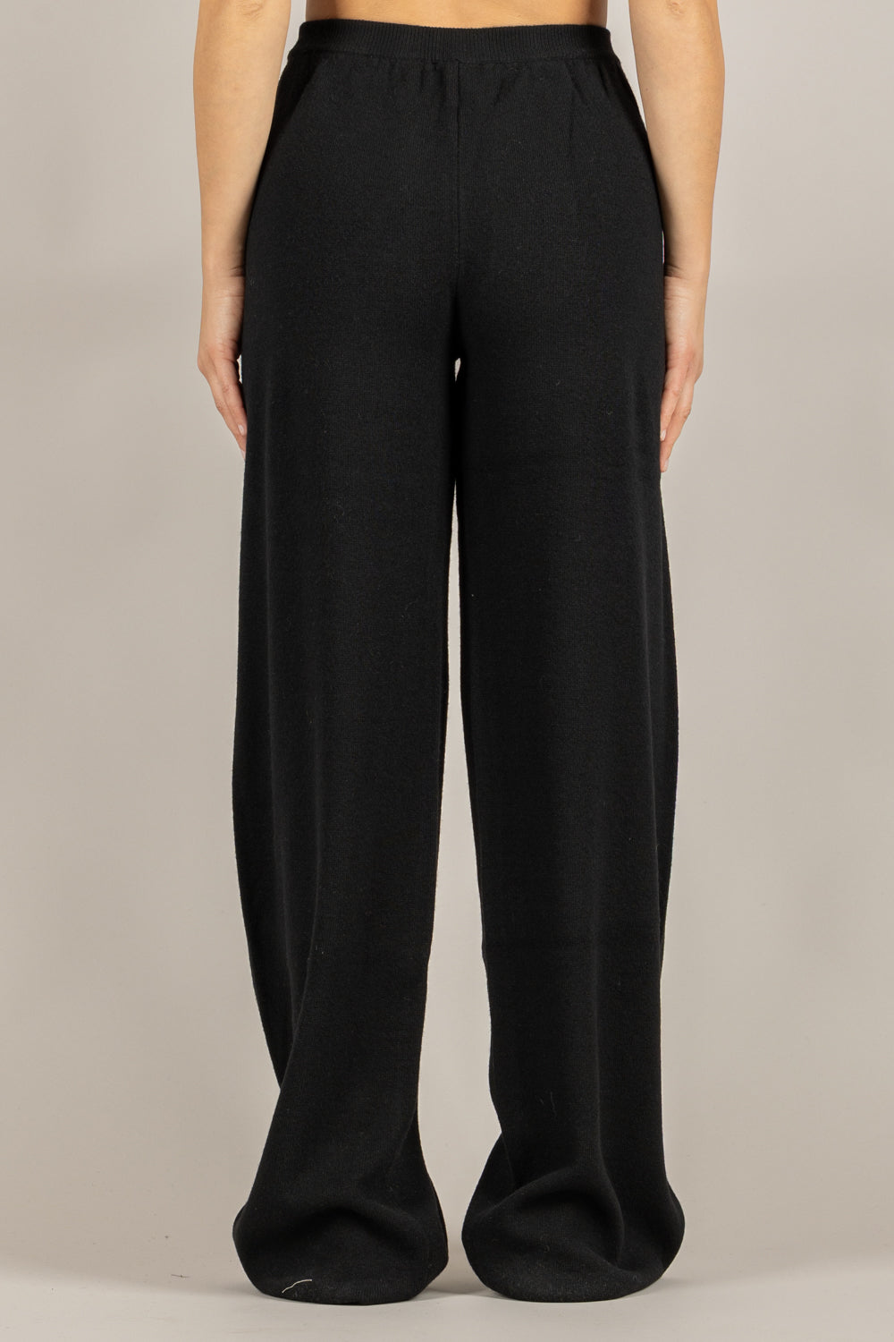 VICOLO - 22107F - PANTALONE IN MAGLIA MISTO LANA