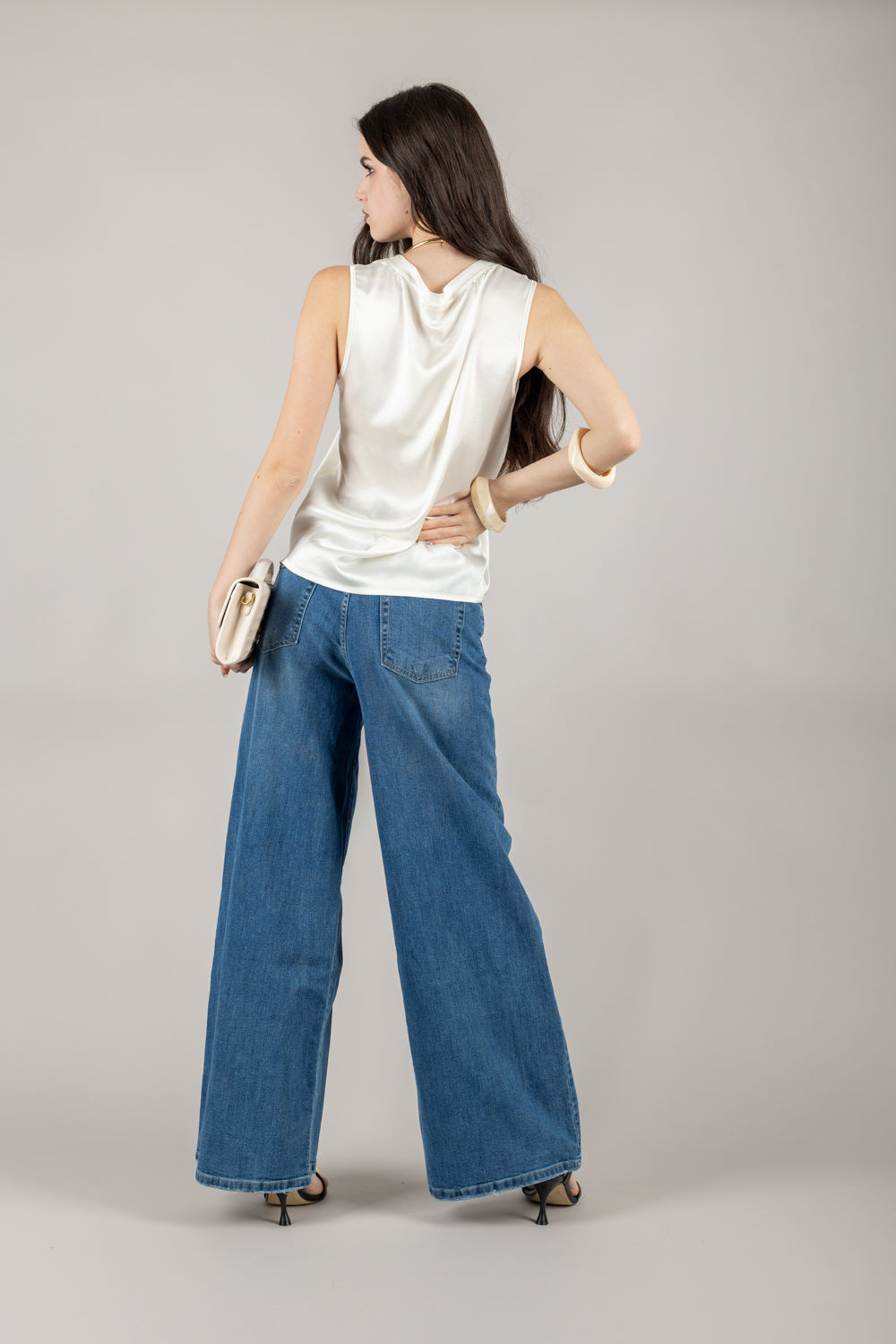 VICOLO - TD0006 - CANOTTA IN SATIN