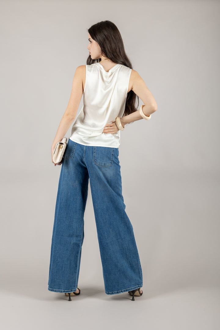 VICOLO - TD0006 - CANOTTA IN SATIN