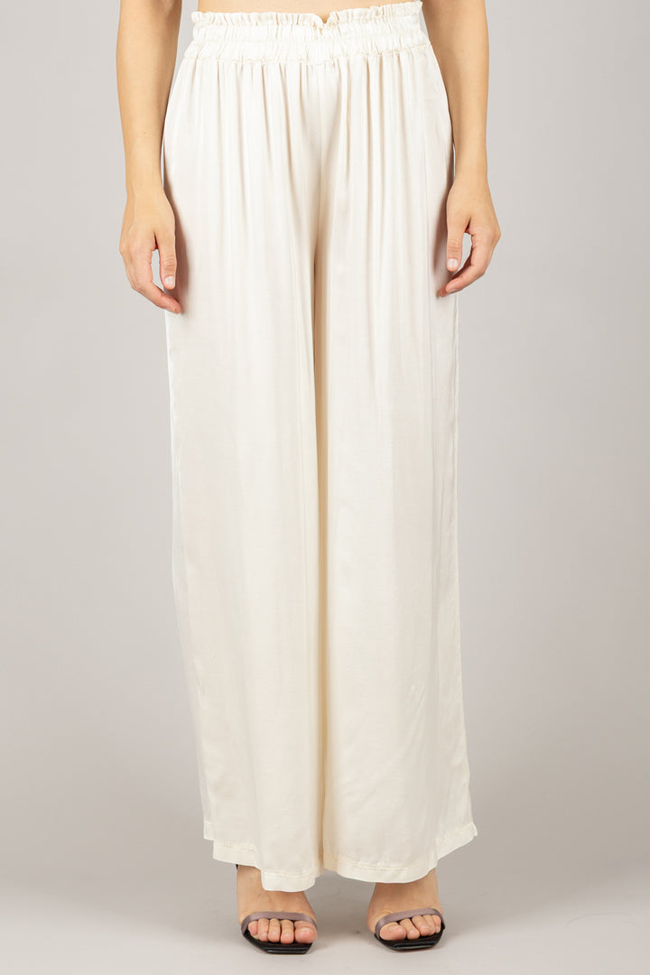 TENSIONE IN - C191P05Q - PANTALONE A PALAZZO CON COULISSE