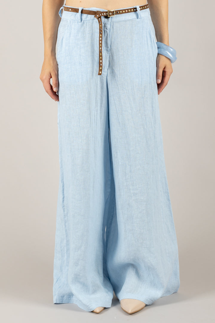TENSIONE IN - S25PE21 - PANTALONE CON CINTA