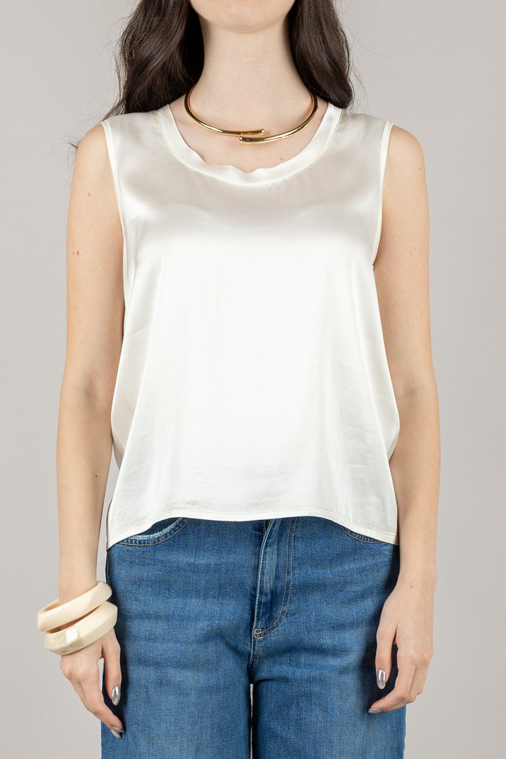 VICOLO - TD0006 - CANOTTA IN SATIN