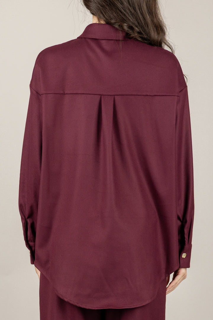 TENSIONE IN - 26C1361 - CAMICIA BOTTONI GIOIELLO CON TASCHINO