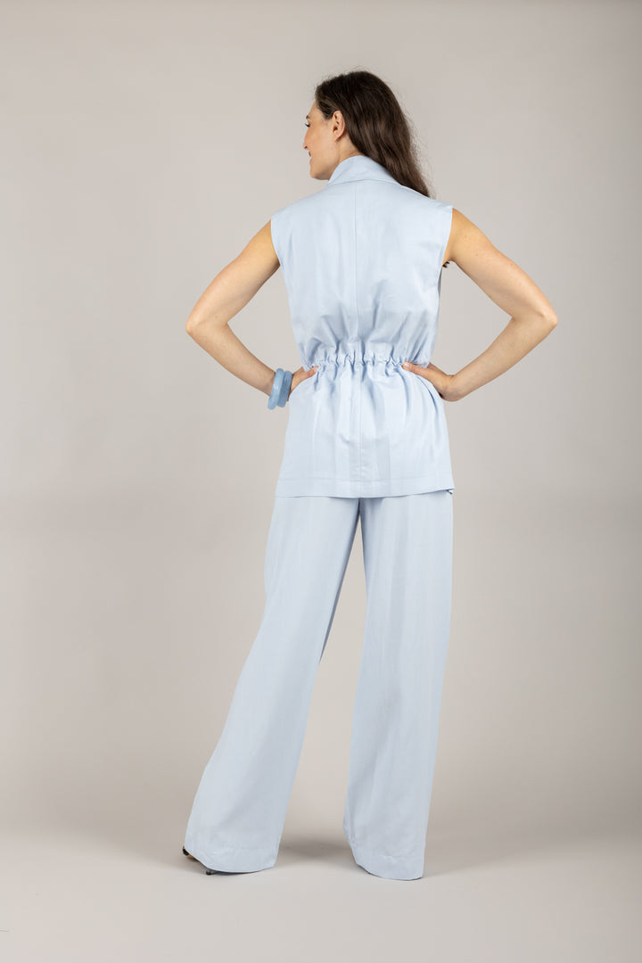 DIXIE - P845W213 - PANTALONE A PALAZZO CON COULISSE