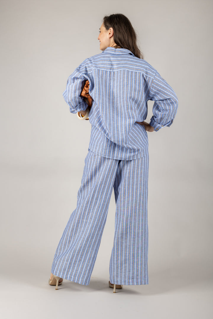 TENSIONE IN - S25PB47 - PANTALONE GESSATO