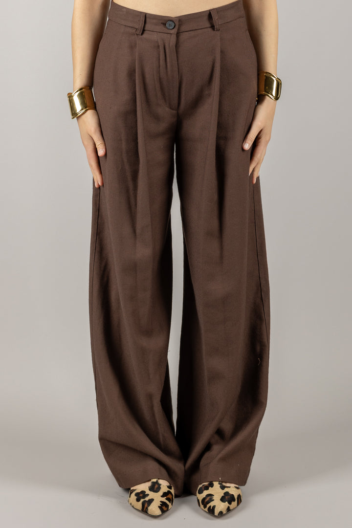 VICOLO - TD2045 - PANTALONE AMPIO A PALAZZO