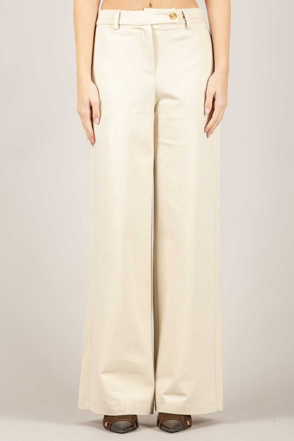 TENSIONE IN - 26P1305 - PANTALONE PALAZZO PUNTO MILANO