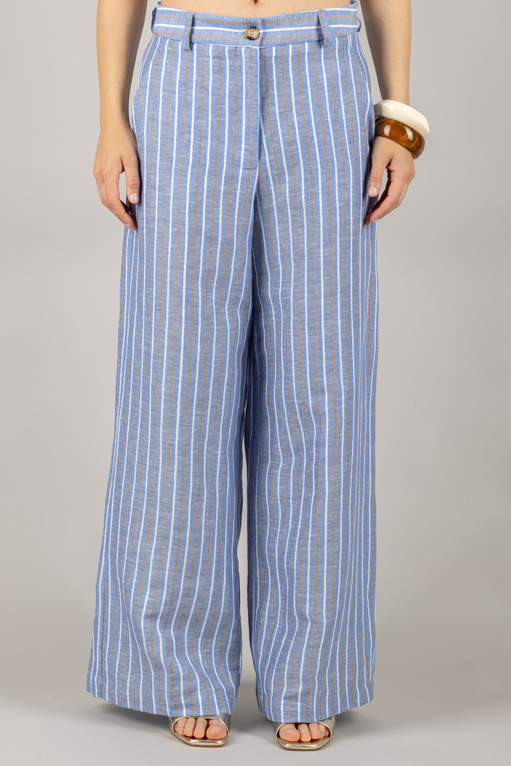TENSIONE IN - S25PB47 - PANTALONE GESSATO
