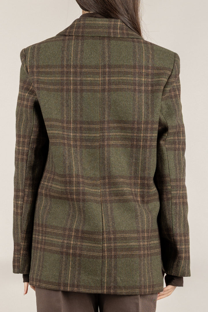 VICOLO - TF2085 - GIACCA CHECK CON SPILLE