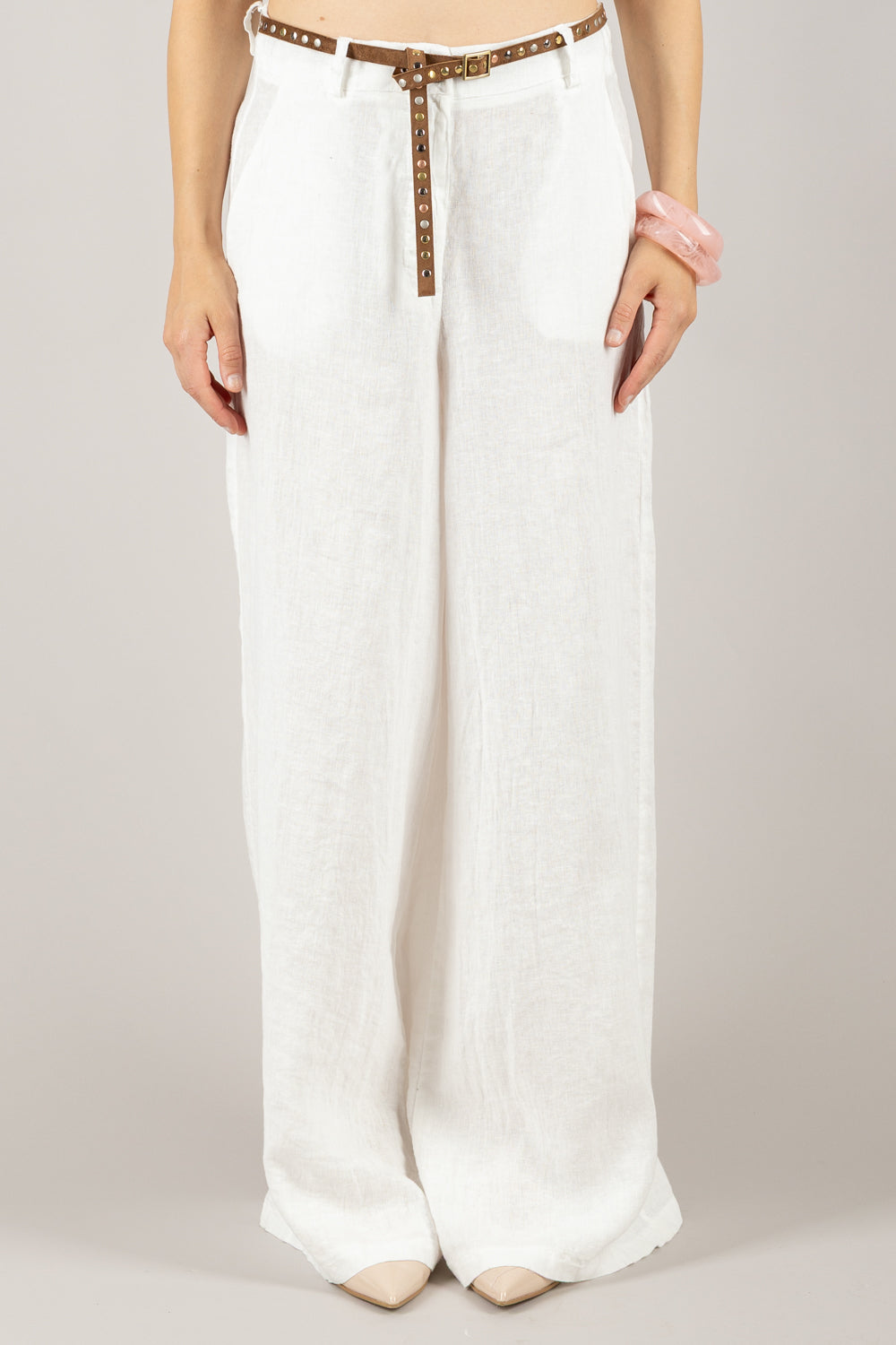TENSIONE IN - S25PE21 - PANTALONE CON CINTA