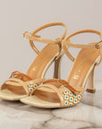 DIVINE FOLLIE - 1086 - SANDALO FANTASIA CON CINTURINO NAPL NATUR BEIGE