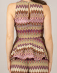 TENSIONE IN - VS1505 - TOP PEPLUM FANTASIA VIOLA