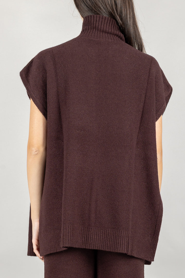 KONTATTO - 3M0838C - MAGLIA GIROCOLLO CON SPACCO POSTERIORE