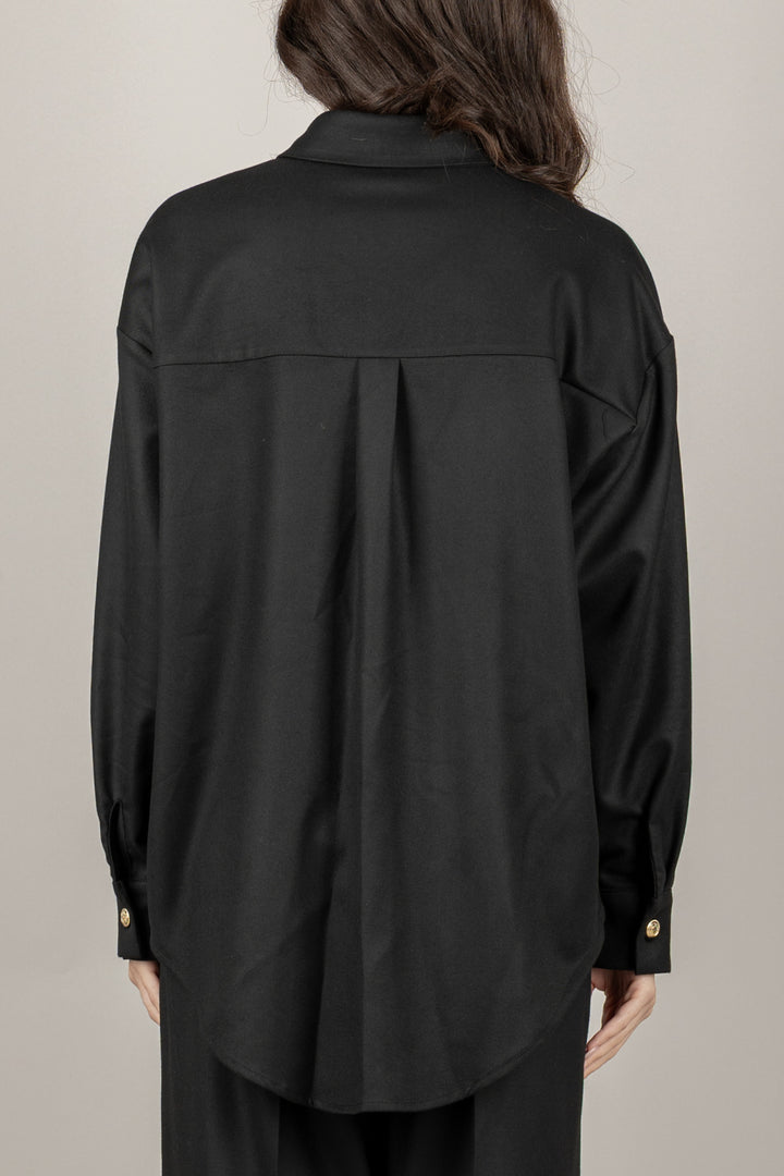 TENSIONE IN - 26C1361 - CAMICIA BOTTONI GIOIELLO CON TASCHINO