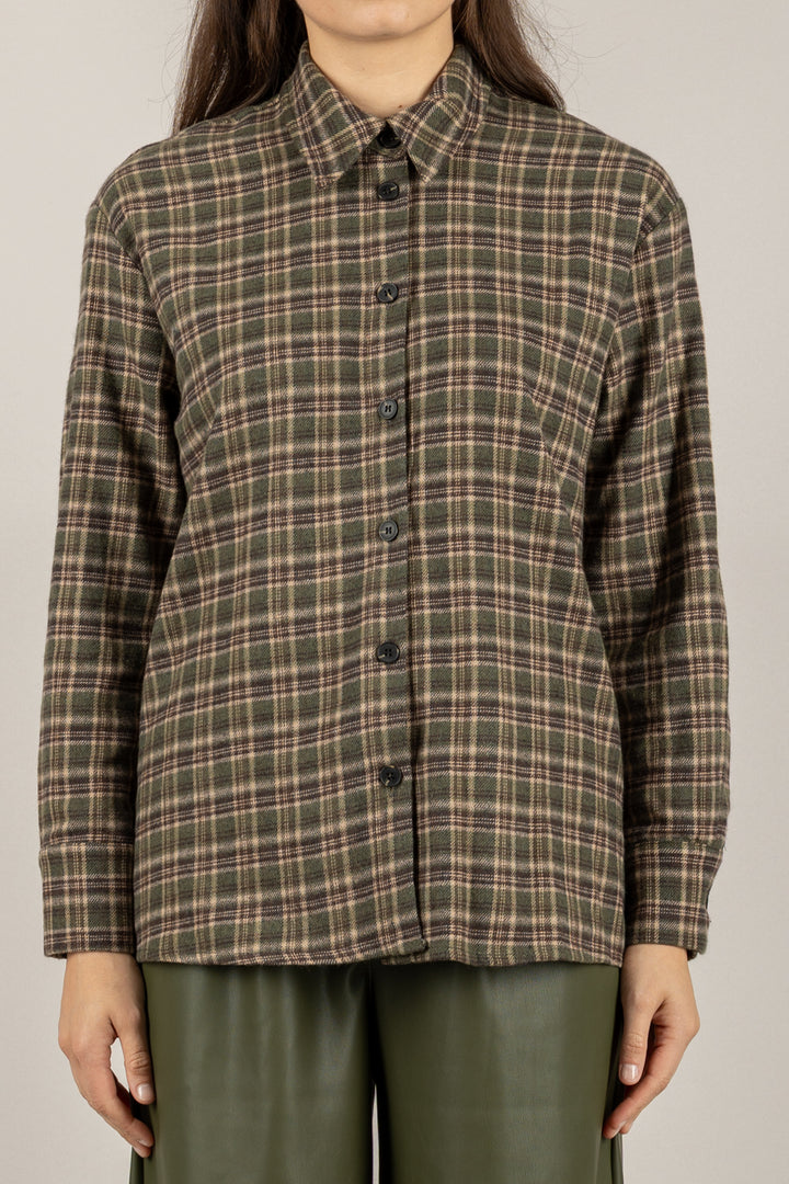 TENSIONE IN - 26C1378 - CAMICIA TARTAN  IN FLANELLA