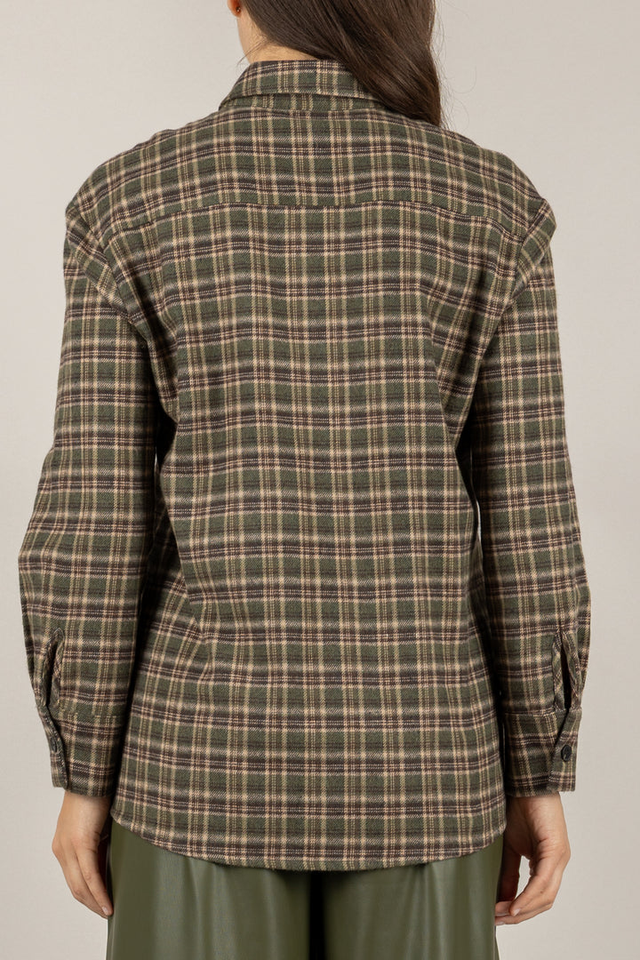 TENSIONE IN - 26C1378 - CAMICIA TARTAN  IN FLANELLA