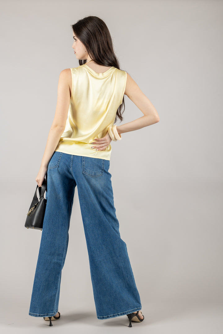VICOLO - TD0006 - CANOTTA IN SATIN