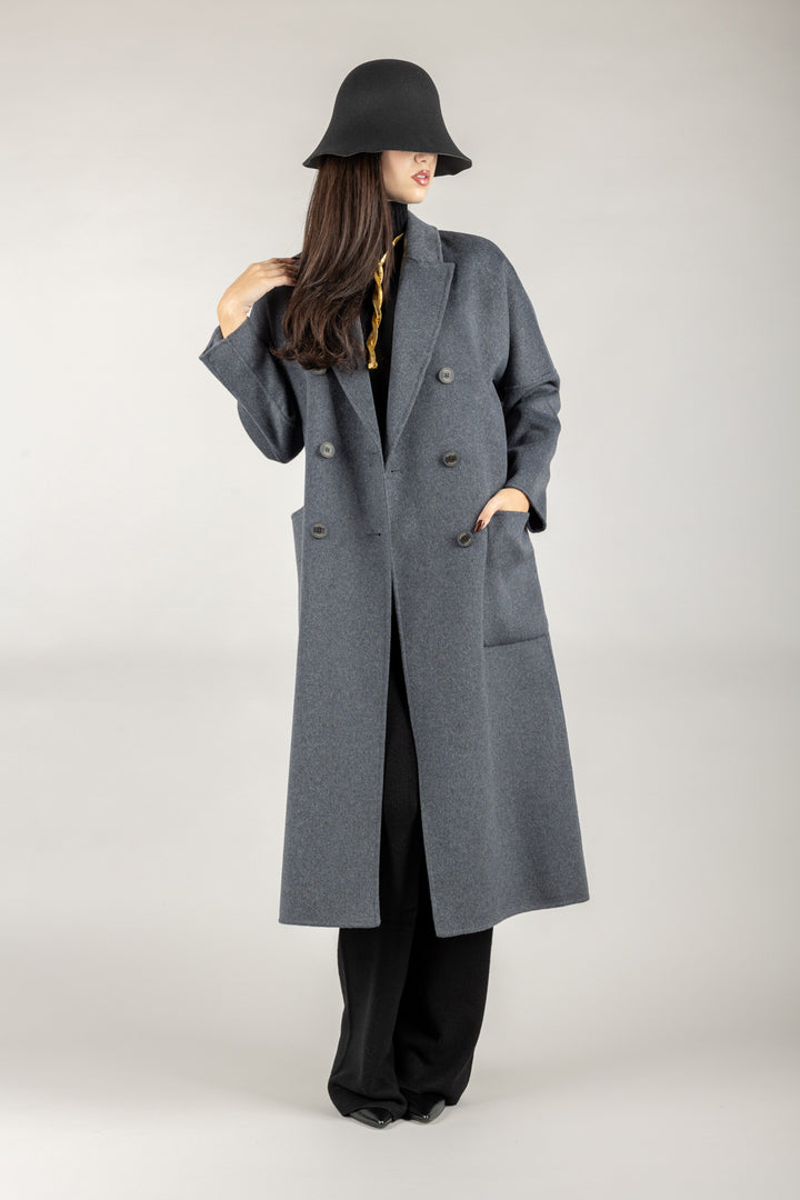 VICOLO - TF0001 - CAPPOTTO DOPPIO PETTO SEI BOTTONI