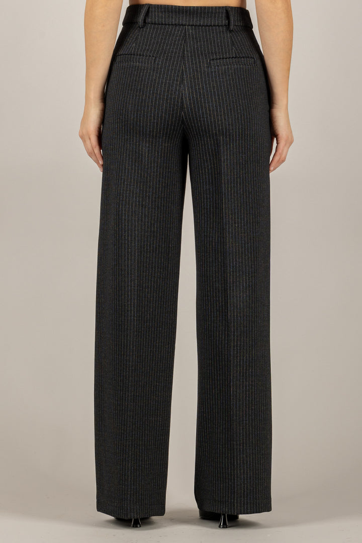 TENSIONE IN - 26P1626 - PANTALONE GAMBA DRITTA GESSATO