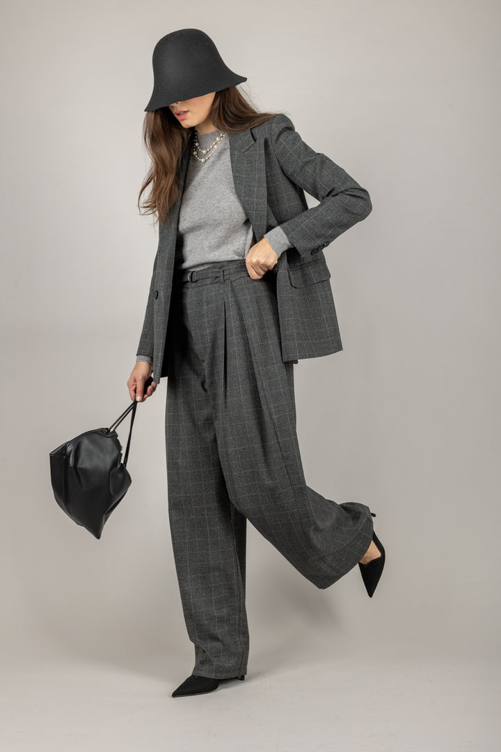 VICOLO - TF1741 - GIACCA DOPPIO PETTO MINI CHECK