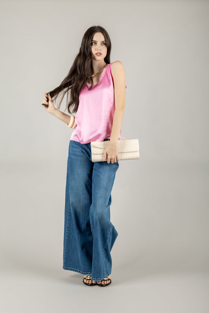 VICOLO - TD0006 - CANOTTA IN SATIN