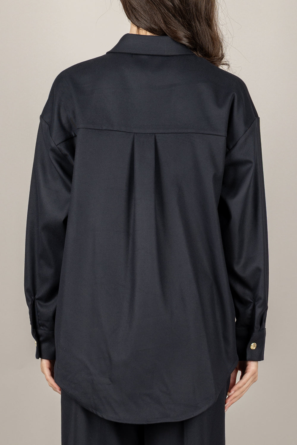 TENSIONE IN - 26C1361 - CAMICIA BOTTONI GIOIELLO CON TASCHINO