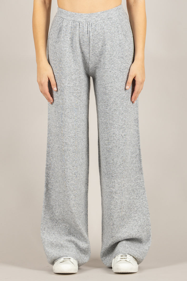 VICOLO - 22107F - PANTALONE IN MAGLIA MISTO LANA