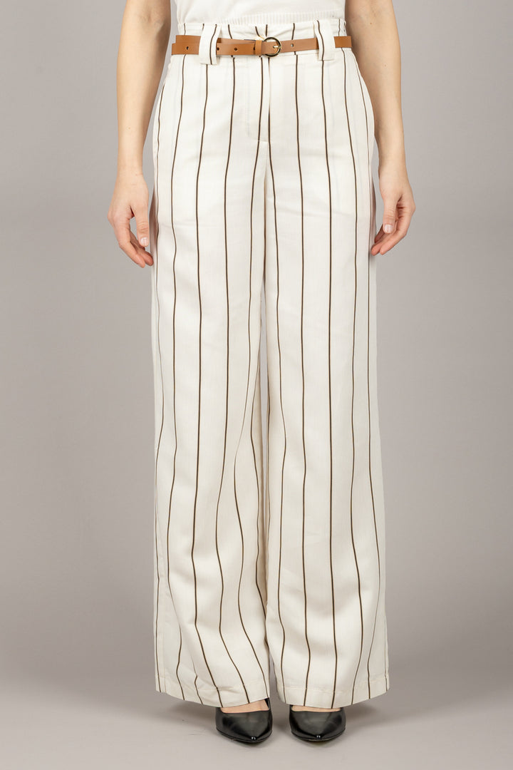 TENSIONE IN - 25P7299 - PANTALONE  RIGHE CON CINTA