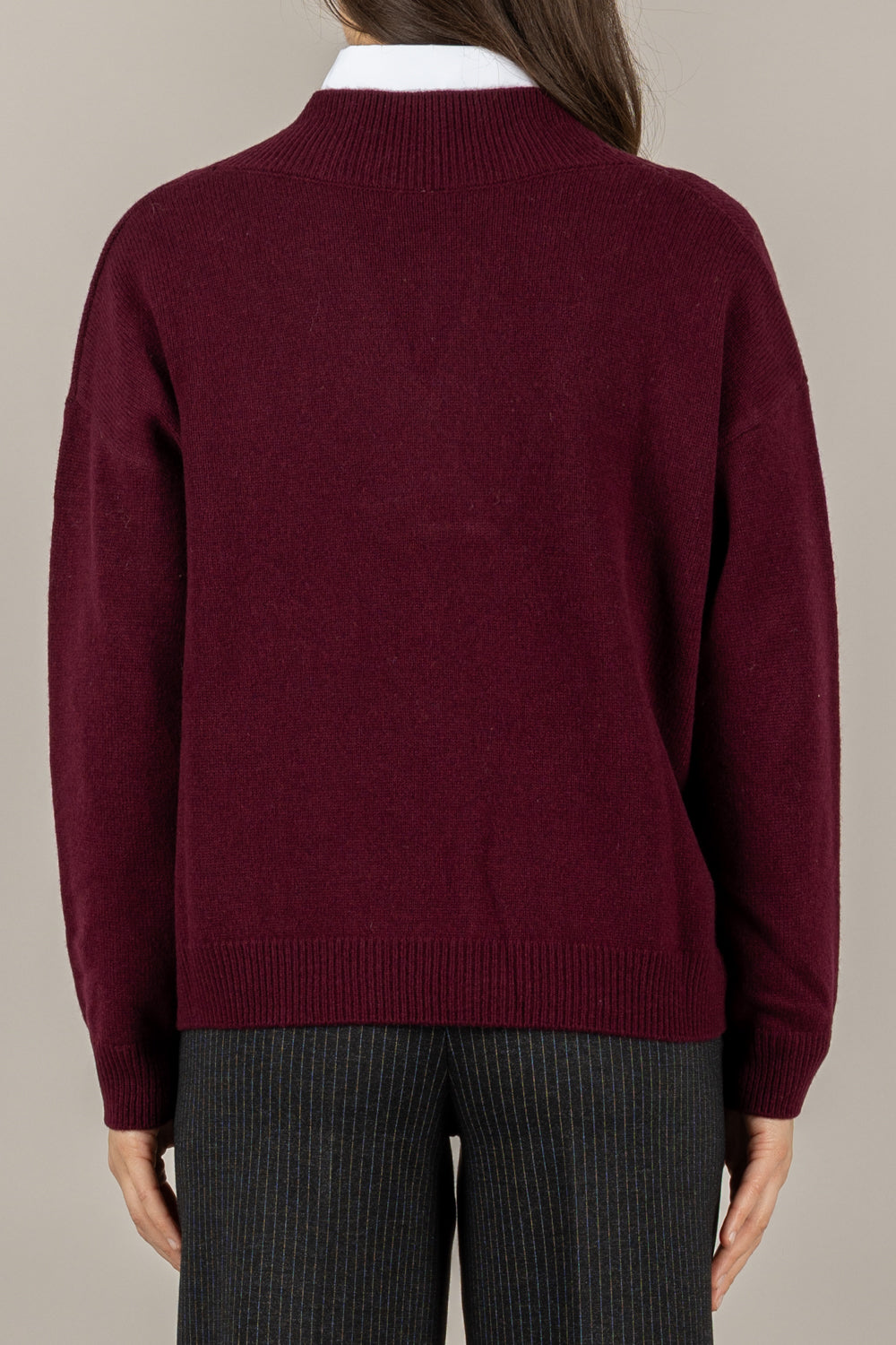 TENSIONE IN - WL785AI25 - MAGLIA SCOLLO A V IN LANA